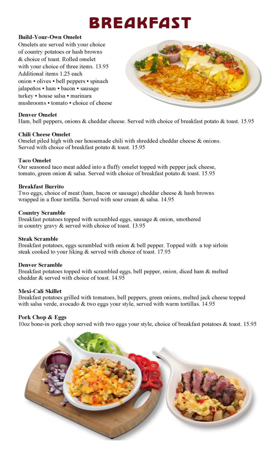 The Star Broiler Menu at Winners Inn - is open 6am-9am Thursday-Monday ...